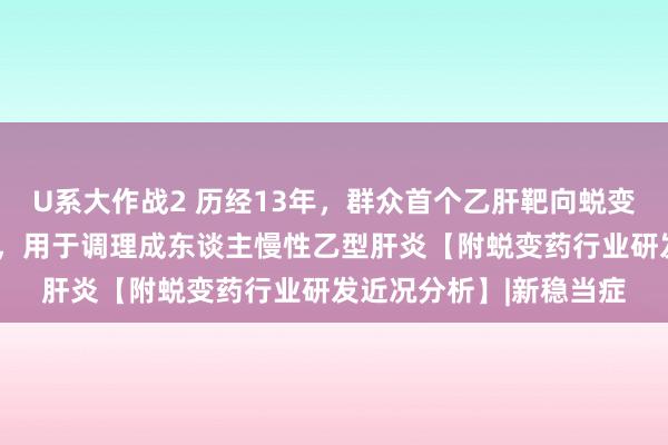 U系大作战2 历经13年，群众首个乙肝靶向蜕变药“新舒沐”获批上市，用于调理成东谈主慢性乙型肝炎【附蜕变药行业研发近况分析】|新稳当症