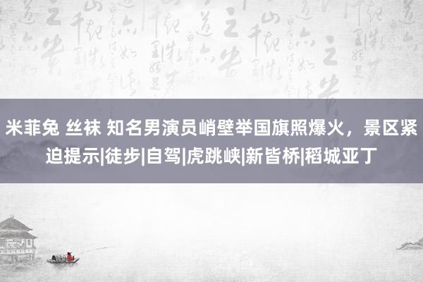 米菲兔 丝袜 知名男演员峭壁举国旗照爆火，景区紧迫提示|徒步|自驾|虎跳峡|新皆桥|稻城亚丁